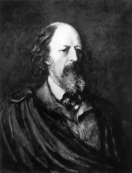 Portrett av Alfred, Lord Tennyson (1809-92) ca. 1860-tallet